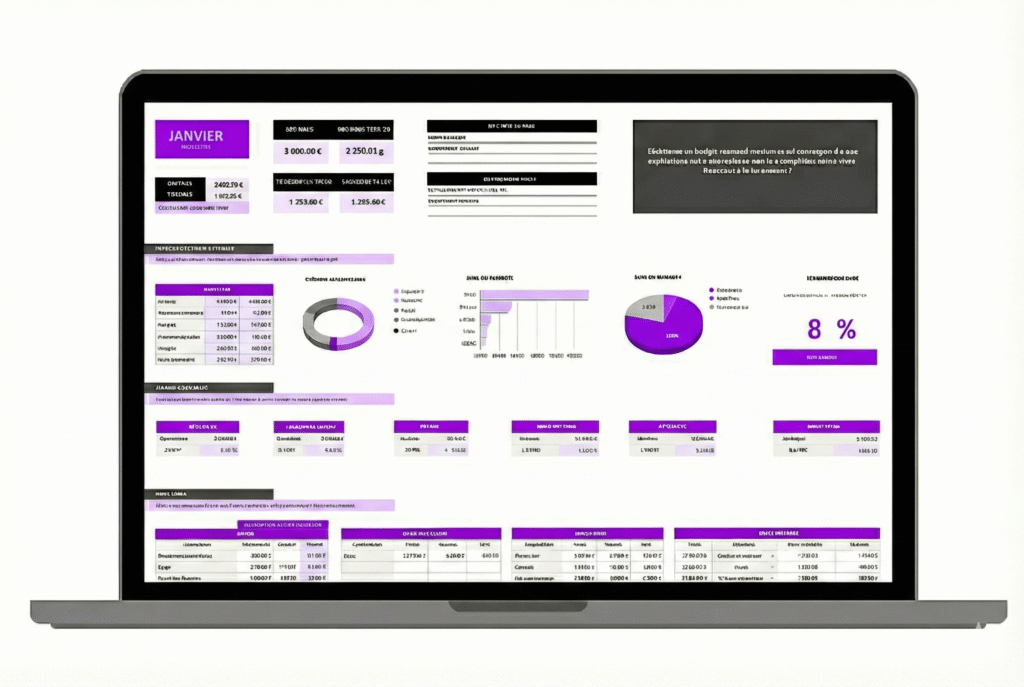 Budget Planner SilverWave en violet